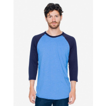 Ama t-shirt pol/cot 3/4 raglan sleeve - Topgiving