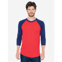 Ama t-shirt pol/cot 3/4 raglan sleeve - Topgiving