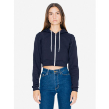 Ama sweater hooded zip cropped flex fleece for her - Topgiving