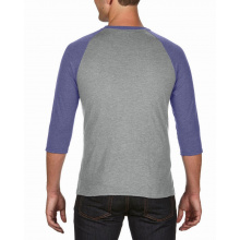 Anvil t-shirt triblend 3/4 raglan sleeve - Topgiving