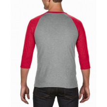 Anvil t-shirt triblend 3/4 raglan sleeve - Topgiving