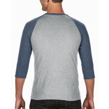 Anvil t-shirt triblend 3/4 raglan sleeve - Topgiving