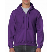 Gildan sweater hooded full zip heavyblend for him - Topgiving