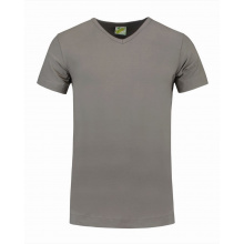 L&s t-shirt v-neck cot/elast ss for him - Topgiving