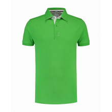 L&s polo contrast cot/elast ls for him - Topgiving