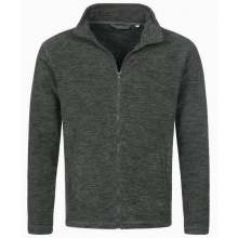 Stedman melange fleece cardigan active for him - Topgiving