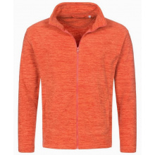 Stedman melange fleece cardigan active for him - Topgiving