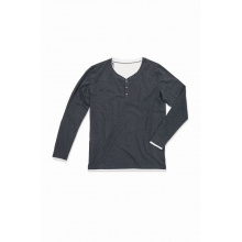 Stedman t-shirt henley luke ls for him - Topgiving