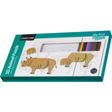 3d puzzle zum ausmalen addison - Topgiving