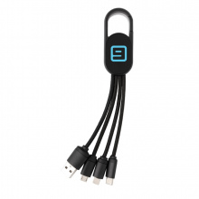 4-in-1 Kabel mit Karabiner-Clip - Topgiving