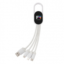 4-in-1 Kabel mit Karabiner-Clip - Topgiving