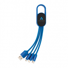 4-in-1 Kabel mit Karabiner-Clip - Topgiving