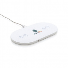 Wireless-Charger mit zwei 5W Ladeflächen - Topgiving