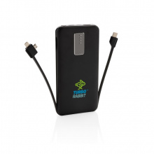 10.000 mAh Powerbank mit integriertem Kabel - Topgiving