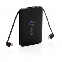 5.000 mAh Powerbank mit integriertem Kabel - Topgiving