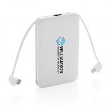 5.000 mAh Powerbank mit integriertem Kabel - Topgiving