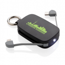 1.200 mAh Powerbank mit integriertem Kabel für den Schlüssel - Topgiving