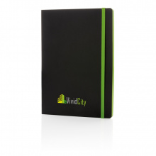 Deluxe A5 Softcover Notizbuch mit farbigen Akzenten - Topgiving