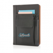 Notizbuch mit Telefontasche - Topgiving
