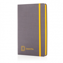 Deluxe A5 Stoff-Notizbuch mit farbigem Beschnitt - Topgiving