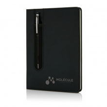 Basic Hardcover PU A5 Notizbuch mit Stylus-Stift - Topgiving
