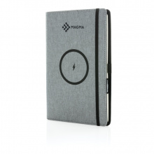 Air 5W RPET Wireless Charging nachfüllbares Journal-Cover A5 - Topgiving