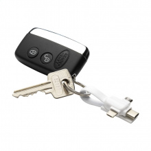 Connection 3-in-1 schlüsselanhänger mit ladekabel - Topgiving