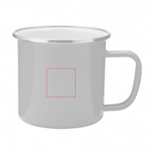Retro silver emaille mug tasse - Topgiving