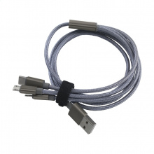 Braided cable 3-in-1 ladekabel - Topgiving