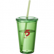 Cyclone 450 ml Isolierbecher mit Strohhalm - Topgiving