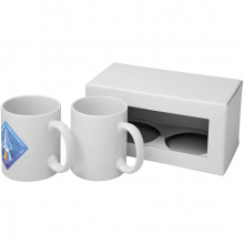 Ceramic Geschenkset mit 2 Bechern mit Sublimationsdruck - Topgiving