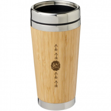 Bambus 450 ml Becher mit Bambus-Außenseite - Topgiving