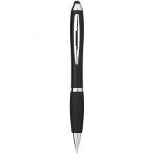 Nash Stylus Kugelschreiber farbig mit schwarzem Griff - Topgiving