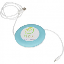 Nebula drahtloses Ladepad mit 2-in-1 Kabel - Topgiving