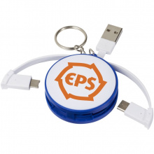 Wrap-around 3-in-1 Ladekabel mit Schlüsselring - Topgiving