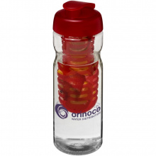 H2O Base 650 ml Sportflasche mit Klappdeckel und Infusor - Topgiving
