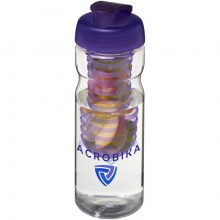 H2O Base 650 ml Sportflasche mit Klappdeckel und Infusor - Topgiving