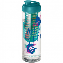 H2O Vibe 850 ml Flasche mit Klappdeckel und Infusor - Topgiving