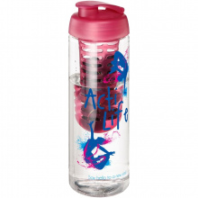 H2O Vibe 850 ml Flasche mit Klappdeckel und Infusor - Topgiving
