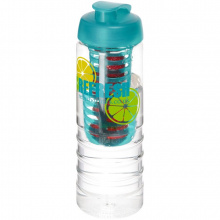 H2O Treble 750 ml Flasche mit Klappdeckel und Infusor - Topgiving