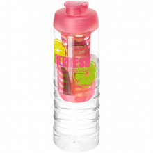 H2O Treble 750 ml Flasche mit Klappdeckel und Infusor - Topgiving