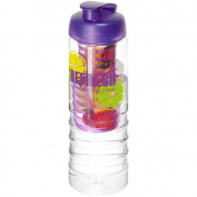 H2O Treble 750 ml Flasche mit Klappdeckel und Infusor - Topgiving