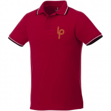 Fairfield Poloshirt mit weißem Rand für Herren - Topgiving