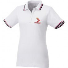 Fairfield Poloshirt mit weißem Rand für Damen - Topgiving
