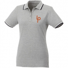 Fairfield Poloshirt mit weißem Rand für Damen - Topgiving