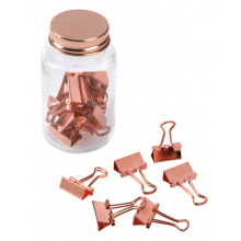 Dokumentenklammer im glas copper clamp - Topgiving