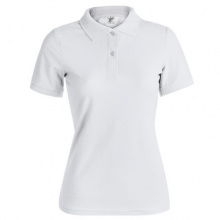 Frauen weiß polo-shirt keya - Topgiving