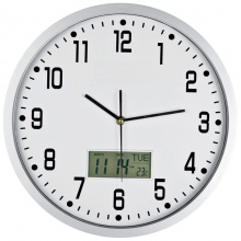 Analoge wanduhr mit digitalanzeige - Topgiving
