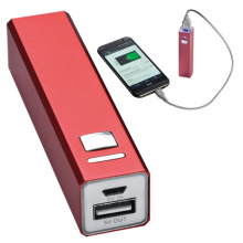 Powerbank 2.200 mah aus metall, inkl. ladekabel - Topgiving