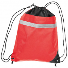 Non-woven gym-bag mit reflektierendem streifen auf der vorderseite - Topgiving